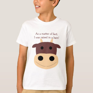 Der niedliche T - Shirt des braunes Kuhkindes