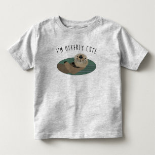 Der niedliche T - Shirt des Otter-Kleinkindes