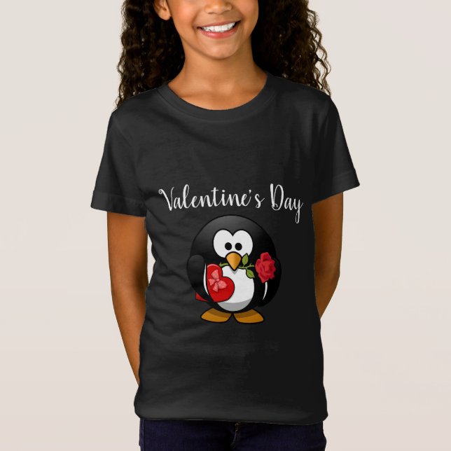 Der niedliche Tag Penguinvalentines scherzt Shirt (Vorderseite)
