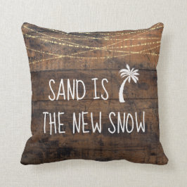 Der niedliche tropische Sand ist das Symbol der ne Kissen