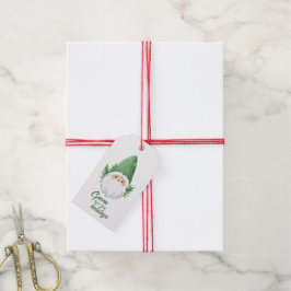 Der niedliche Weihnachtsmann für die Ferien Geschenkanhänger