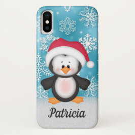 Der niedliche WeihnachtsPenguin addieren Namen Case-Mate iPhone Hülle