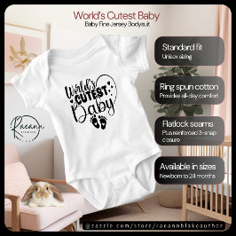 Der Niedlichste Baby-Jersey-Bodysuit der Welt Baby Strampler
