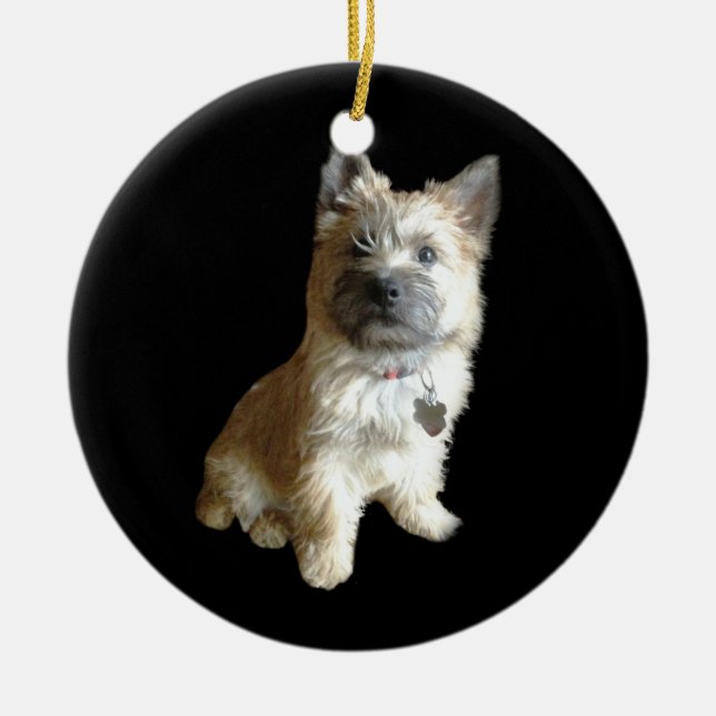 Der niedlichste Cairn-Terrier überhaupt!  Keramikornament (Vorne)