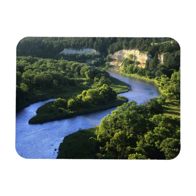 Der Niobrara-Fluss in der Nähe von Valentine Nebra Magnet (Horizontal)