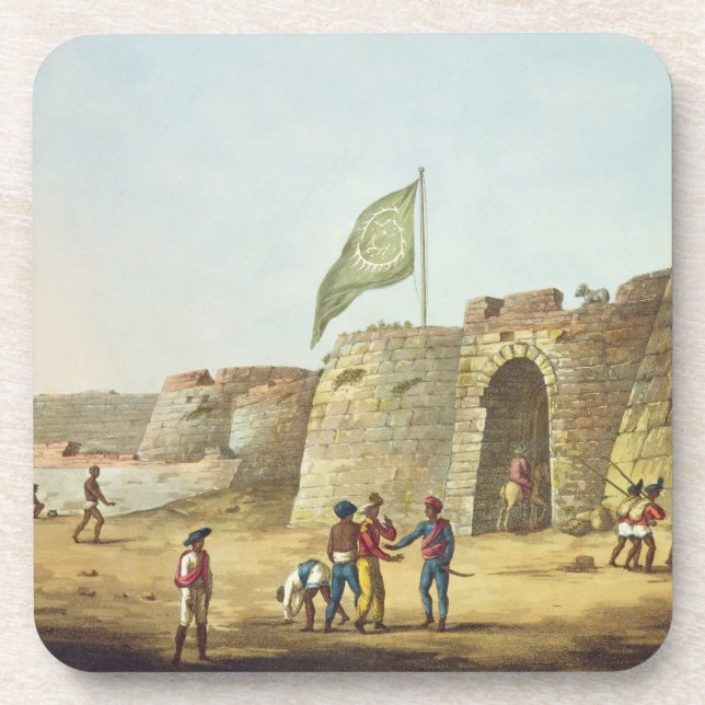 Der Nordeingang in das Fort von Bangalore, Winkel Untersetzer (Vorderseite)