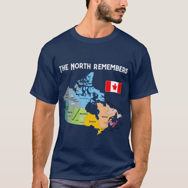 Der Norden erinnert an den Pro-Kanada-T - Shirt (Vorderseite)