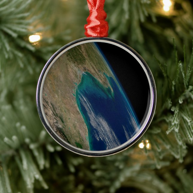 Der nördliche Golf von Mexiko. Ornament Aus Metall (Baum)