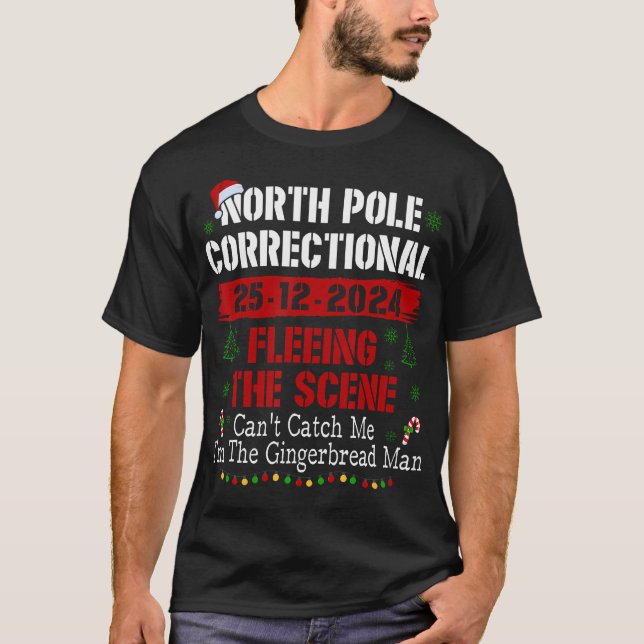 Der Nordpol, der aus der Szene flieht, kann nicht T-Shirt (Vorderseite)