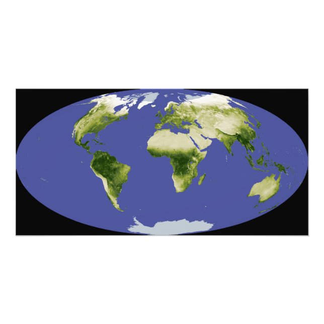 Der normierte Index für Unterschiedsvegetation Fotodruck (Vorne)