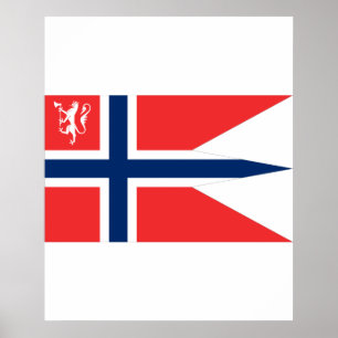 der norwegische Minister für Verteidigung, Norwege Poster