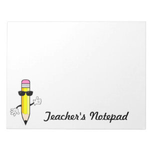 Der Notizblock des Lehrers