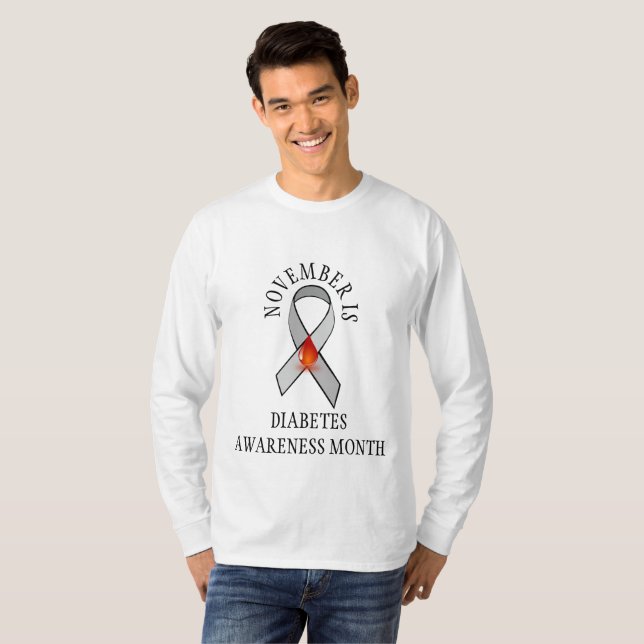 Der November ist das Shirt des Monats Diabetes (Vorne ganz)