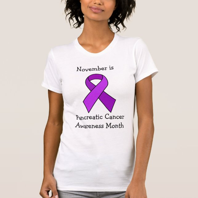 Der November ist der Monat des Bauchspeicheldrüsen T-Shirt (Vorderseite)