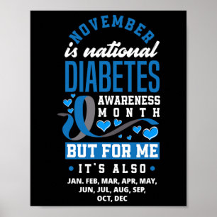 Der November ist der Monat T1D, in dem das nationa Poster