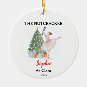 Der Nussknacker Ballerina Benutzerdefinierter Name Keramik Ornament