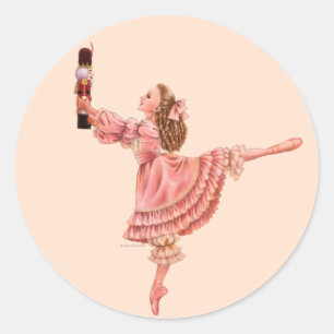 Der Nussknacker-Ballett-Aufkleber Runder Aufkleber