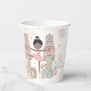 Der Nussknacker Ballett Pastellrosé Weihnachten Pappbecher
