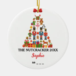 Der Nussknacker Benutzerdefinierte Ballettrôle Wei Keramik Ornament