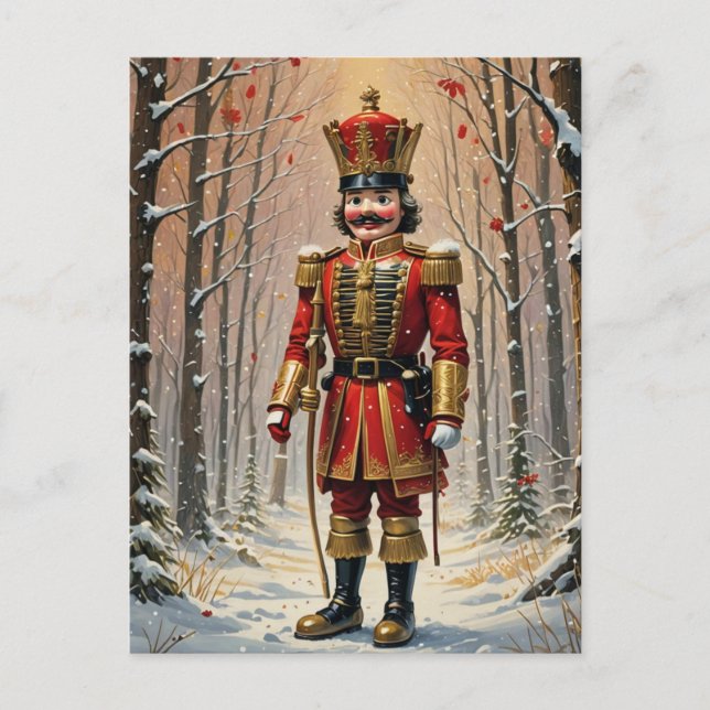 Der Nutcracker, der Winter Postkarte (Vorderseite)
