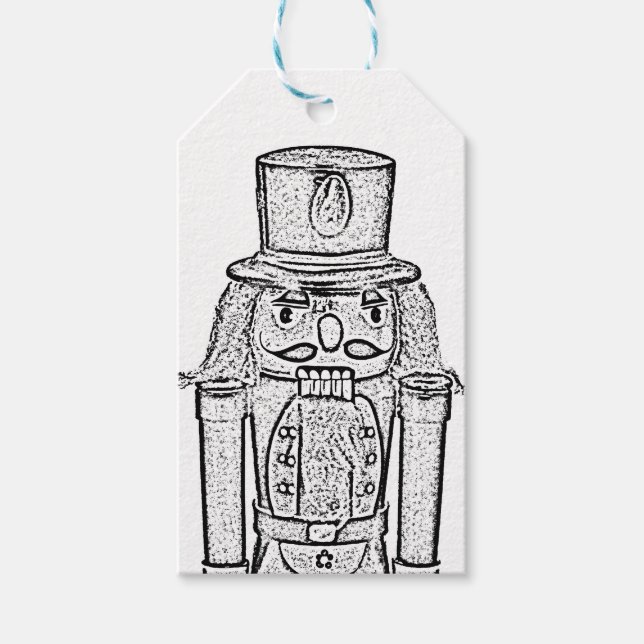 Der Nutcracker individuell anpassbar Geschenkanhänger (Vorderseite)