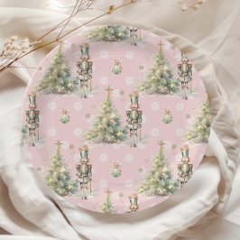 Der Nutcracker pink Winter Onederland Geburtstag Pappteller
