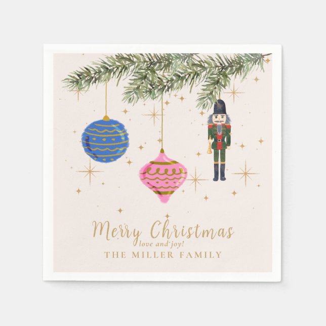 Der Nutcracker, rosa Serviette (Vorderseite)