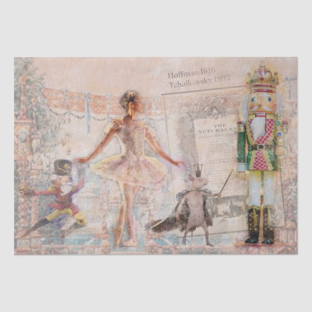 "Der Nutcracker"-Vintage Seidenpapier (Vorderseite)