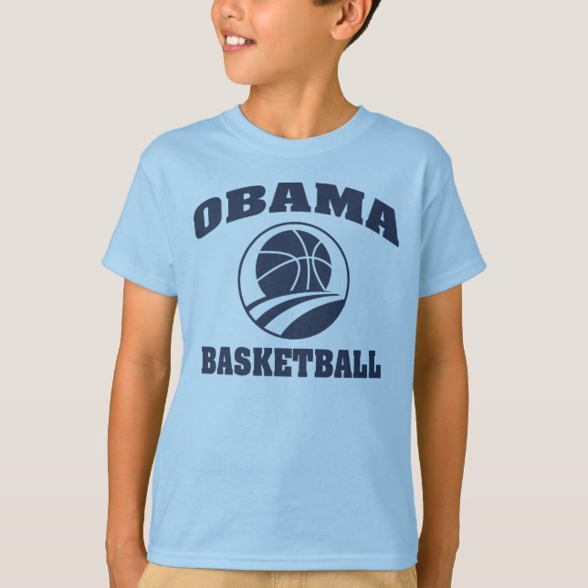 Der Obama-Basketball T - Shirt des Kindes (Vorderseite)