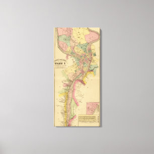 Der oberer Ohio und Tal Leinwanddruck