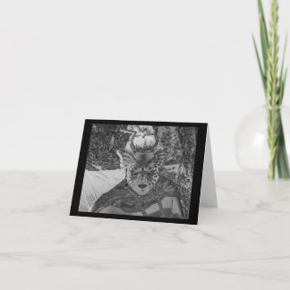 Der Obsidian-Schmetterling werden - notecard Karte