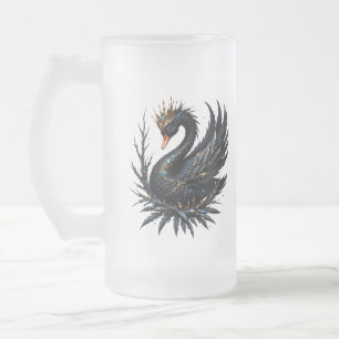 Der Obsidianschwan der mondbeschienenen Anmut. In Mattglas Bierglas