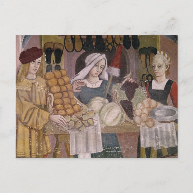 Der Obstverkäufer Postkarte (Vorderseite)