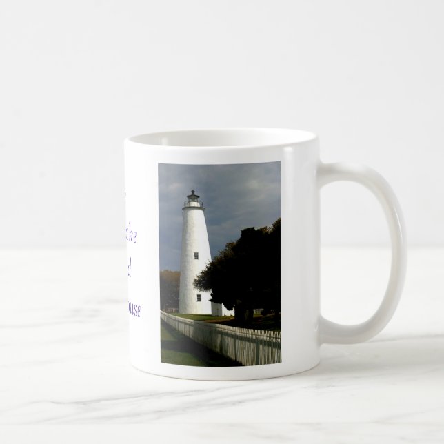 Der Ocracoke Insel-Leuchtturm Kaffeetasse (Rechts)