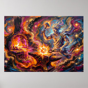 Der Ofen der Seele Spirituelle Wandkunst Poster