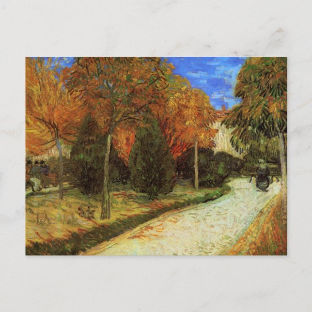 Der öffentliche Park in Arles von Vincent van Gogh Postkarte (Vorderseite)