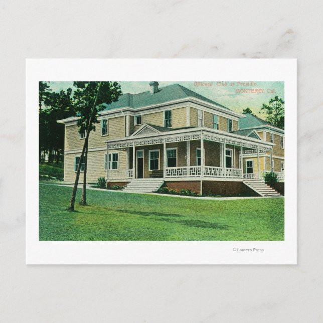 Der Offiziersclub beim Presidio Postkarte (Vorderseite)