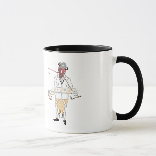 Der Ohrarzt ist in Tasse (Rechts)