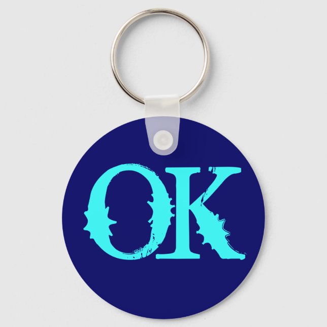 Der "OK"-Schlüsselanhänger Schlüsselanhänger (Vorderseite)