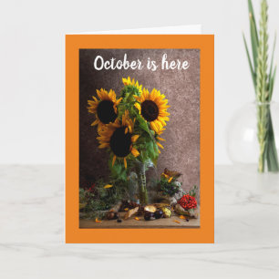 DER OKTOBER IST HIER/IHR GEBURTSTAG IST HIER! KART KARTE