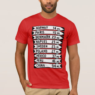 Der Ol Maine Wegweiser T-Shirt