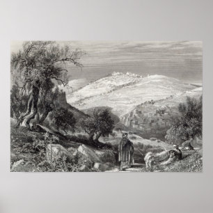 Der Ölberg, vom Mount Zion Poster