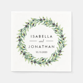 Der Olivenhain | Rustikale Hochzeit Custom Serviette