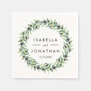 Der Olivenhain   Rustikale Hochzeit Custom Serviette