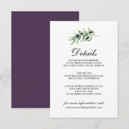 Der Olivenhain | Rustikale Hochzeitdetails Einladung