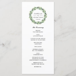 Der Olivenhain | Rustikales Hochzeitsprogramm Programm