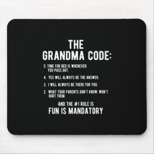 Der Oma-Code Spaß ist obligatorisch Mousepad