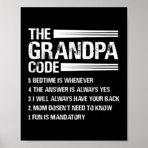 Der Opa-Code Lustiger Großvater Poster