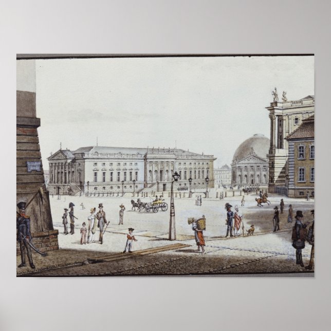 Der Opernplatz, Berlin Poster (Vorne)