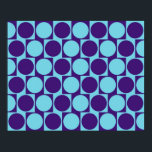 Der optische Täuschungscafe Wall-Effect Circles Bl Poster<br><div class="desc">Der optische Täuschungscafe Wall-Effect Circles Blue</div>